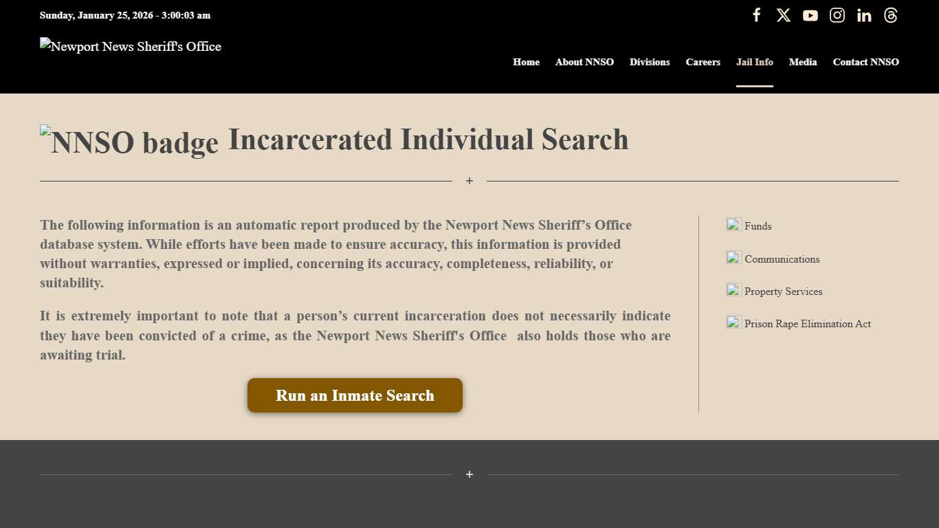 Inmate Search